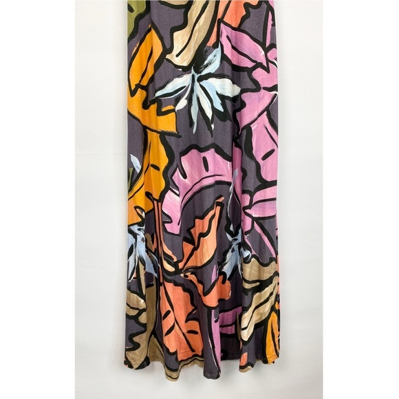 Soft Surroundings Women's‎ Joylyn Cinched Waist Palm Leaf Print Maxi Dress - PXS - Picture 8 of 10